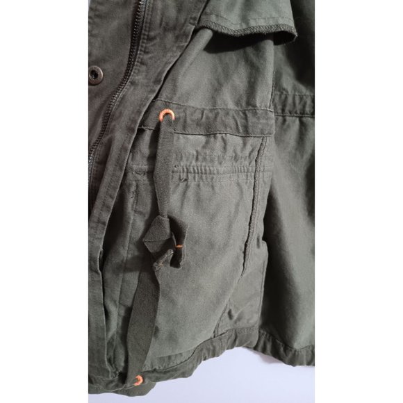 JC Penny Medium Green Utility Cargo Outdoor Boho Classic Peasant Pocket Jacket - Picture 9 of 9